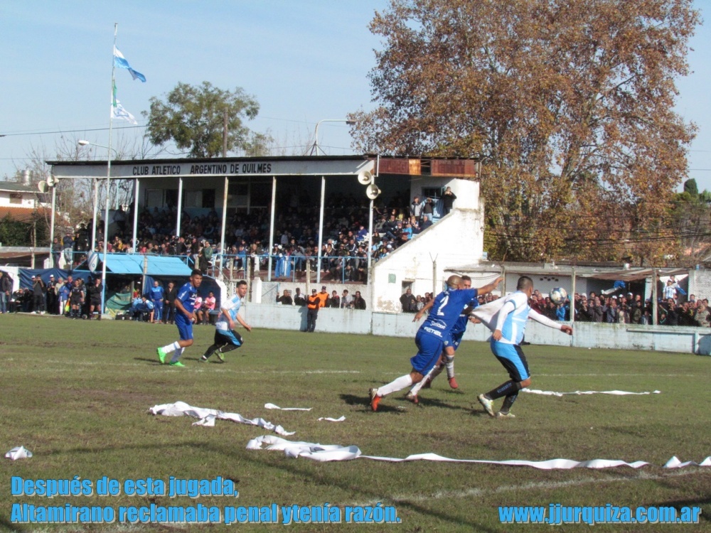 JJUrquiza vs Argentino de Quilmes, 2018, Segunda Final del Reducido por el Torneo de Primera C 2017-2018, AFA