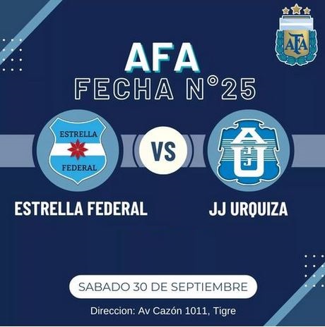 J.J. Urquiza, Estrella Federal, Fecha Nro 25, Futsal AFA