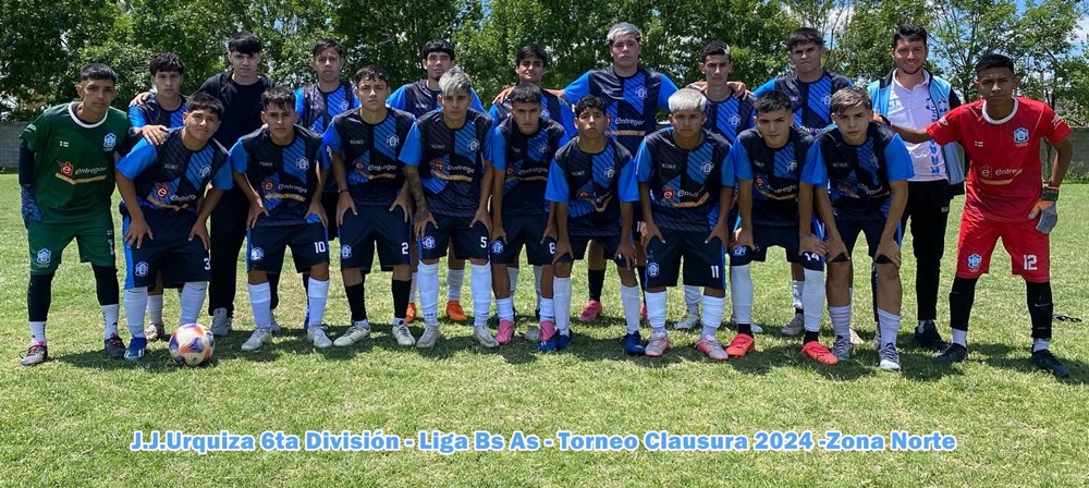 JJUrquiza, J.J.Urquiza, Juveniles, Inferiores, 2024, Sexta División, Clausura, Subcampeones, Liga Bs. As.