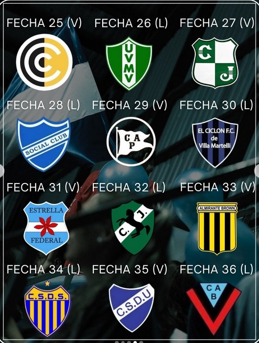 J.J.Urquiza, Futsal Masculino, AFA 2026, Futsal, Fixture